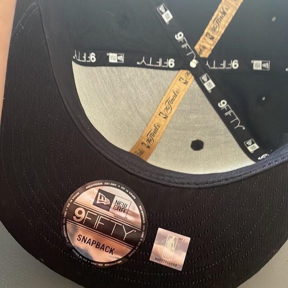 New Era NBA warriors The Finals 9Fifty 2017 Adjustable Snapback Hat Black - Picture 7 of 11